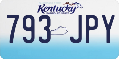 KY license plate 793JPY