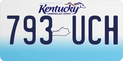 KY license plate 793UCH