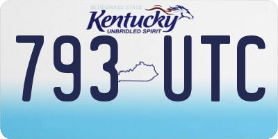 KY license plate 793UTC