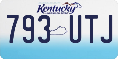 KY license plate 793UTJ