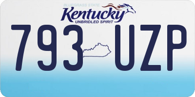 KY license plate 793UZP