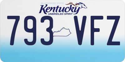 KY license plate 793VFZ