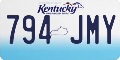 KY license plate 794JMY