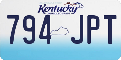 KY license plate 794JPT