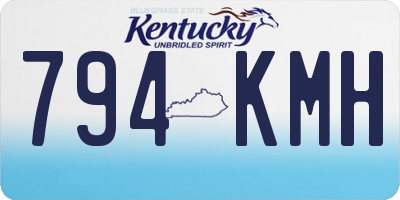 KY license plate 794KMH