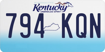 KY license plate 794KQN