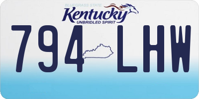 KY license plate 794LHW