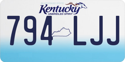 KY license plate 794LJJ