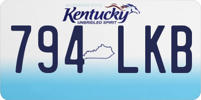 KY license plate 794LKB