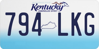 KY license plate 794LKG