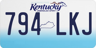 KY license plate 794LKJ