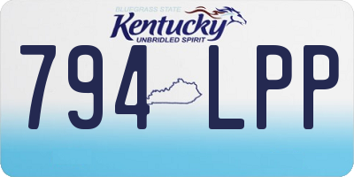 KY license plate 794LPP
