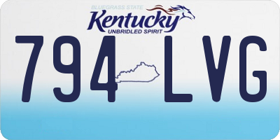 KY license plate 794LVG
