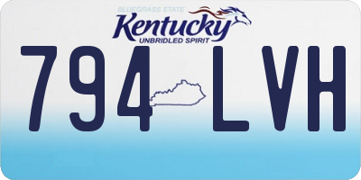 KY license plate 794LVH