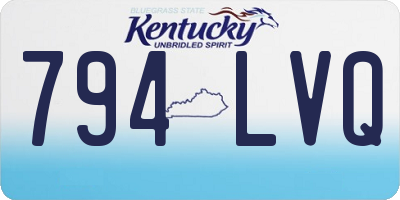 KY license plate 794LVQ
