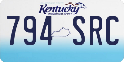 KY license plate 794SRC