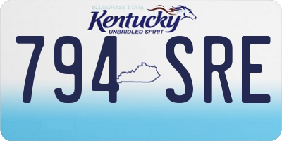 KY license plate 794SRE