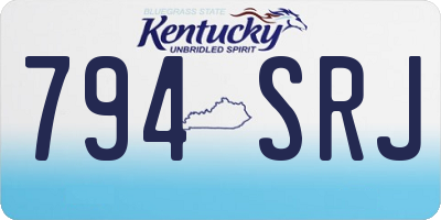 KY license plate 794SRJ
