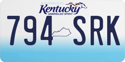 KY license plate 794SRK