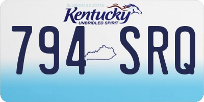 KY license plate 794SRQ