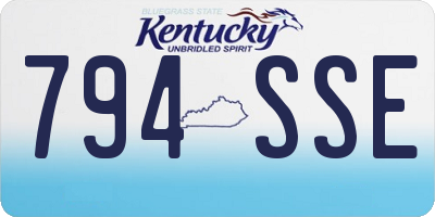 KY license plate 794SSE
