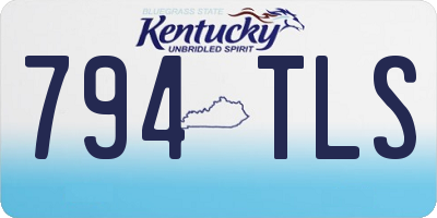 KY license plate 794TLS