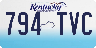 KY license plate 794TVC