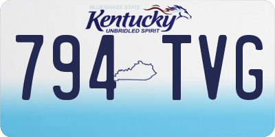 KY license plate 794TVG