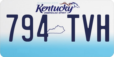 KY license plate 794TVH