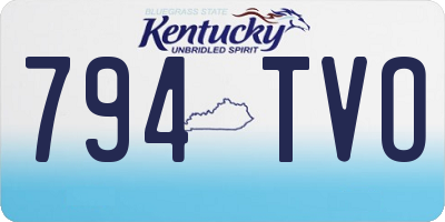 KY license plate 794TVO