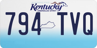 KY license plate 794TVQ