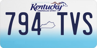 KY license plate 794TVS