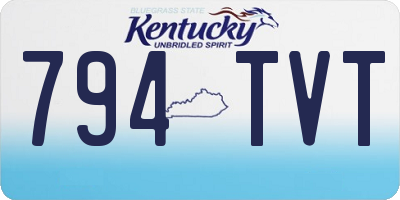 KY license plate 794TVT