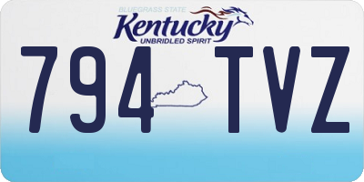 KY license plate 794TVZ