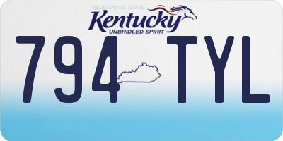 KY license plate 794TYL