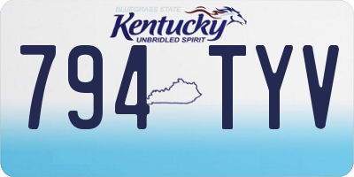 KY license plate 794TYV