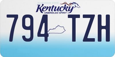 KY license plate 794TZH