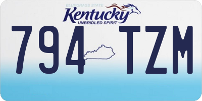 KY license plate 794TZM