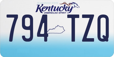 KY license plate 794TZQ