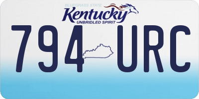 KY license plate 794URC