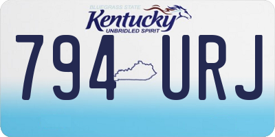 KY license plate 794URJ