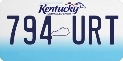 KY license plate 794URT