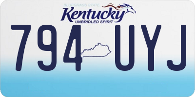 KY license plate 794UYJ