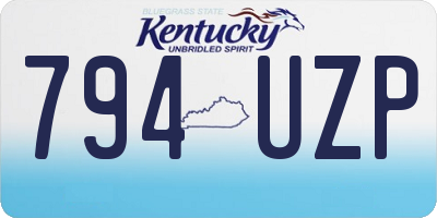 KY license plate 794UZP