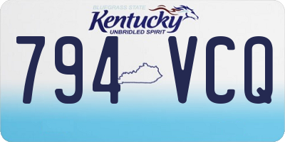 KY license plate 794VCQ