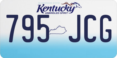 KY license plate 795JCG