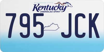 KY license plate 795JCK