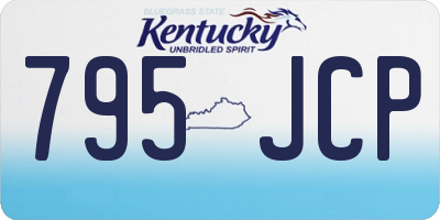 KY license plate 795JCP