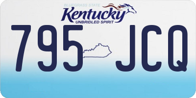 KY license plate 795JCQ