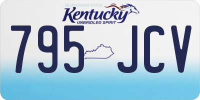KY license plate 795JCV